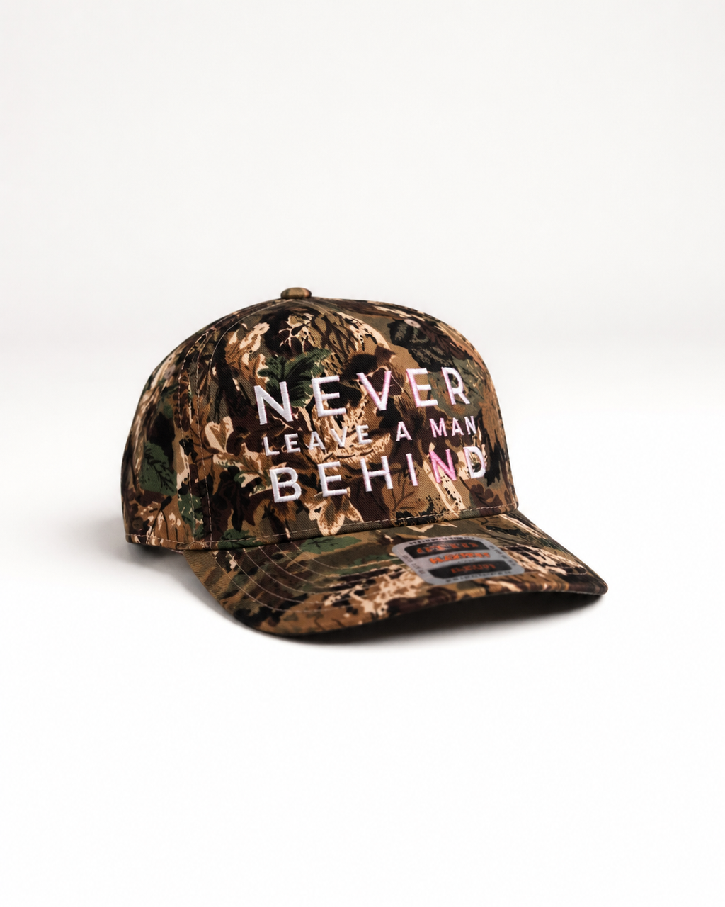 NEVER LEAVE A MAN BEHIND - CAMO CAP
